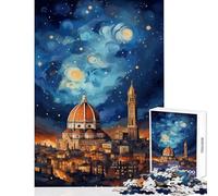 1000 Piece Jigsaw Puzzles- Dreaming in Florence Puzzles for Teenagers Staycation Kill Time Wishlist with Santa Claus Unique Birthday And Xmas Gifts (38x52cm)