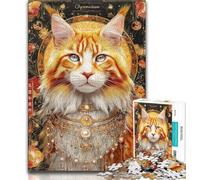 1000 Piece Jigsaw Puzzles Dreamy Maine Coon 1000 Pieces for Teenagers,Educational Stress Relief Toy Gifts for Friends And Family (size 38x26cm)