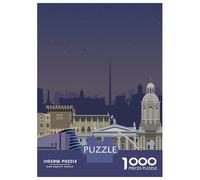 1000-piece Jigsaw Puzzles Dublin Travel Print Jigsaws for Adults Brain Teaser Game Improve Memory Unique Gifts for Birthday And Christmas 52x38cm/1000pcs