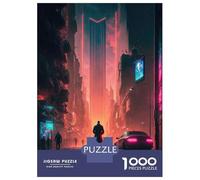 1000-piece Jigsaw Puzzles Dystopian Future Jigsaws for Adults Brain Teaser Game Improve Memory Unique Gifts for Birthday And Christmas 52x38cm/1000pcs