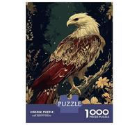 1000 Piece Jigsaw Puzzles- Eagle Abstract Teenager Puzzles Brain Teaser Game Stress Reliever Deal As Gifts for The Whole Family 52x38cm/1000pcs