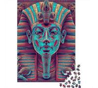 1000 Piece Jigsaw Puzzles Egyptian Pharaoh Puzzles for Adults Wooden Puzzles Educational Game for Adult 1000pcs (75x50cm)