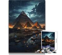 1000-piece Jigsaw Puzzles Egyptian Pyramid Toy Intellectual Game Learning Educational Gift For Birthdays Size 38x52cm
