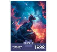 1000-piece Jigsaw Puzzles Epic Fantasy Cosmic Dragon Jigsaws for Adults Brain Teaser Game Improve Memory Unique Gifts for Birthday And Christmas 52x38cm/1000pcs