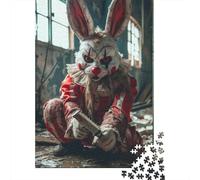 1000 Piece Jigsaw Puzzles Evil Bunny Creative Square Paper Jigsaw Puzzles for Adults 38x26cm/1000pcs