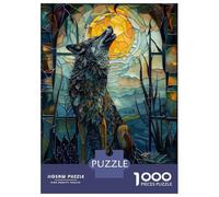 1000 Piece Jigsaw Puzzles- Fairy Tale Wolf Teenager Puzzles Brain Teaser Game Stress Reliever Deal As Gifts for The Whole Family 38x26cm/1000pcs