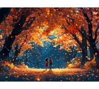 1000 Piece Jigsaw Puzzles Family Games, Forest Fallen Leaves n-702 | Puzzle Challenging Game, Brain Workout, Stress Reduction, Accurate Cutting, Tight Puzzle Piece Fit, Vibrant Colours, 75x50cm