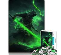 1000 Piece Jigsaw Puzzles Fantasy Samurai Ninja 1000 Piece Jigsaw,Stress Reliever Staycation Kill Time Parent-child Interaction (size 75x50cm)