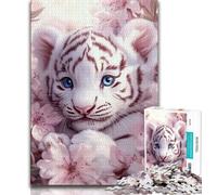 1000 Piece Jigsaw Puzzles Fantasy Tiger 1000 Piece Jigsaw,Stress Reliever Staycation Kill Time Parent-child Interaction (size 75x50cm)