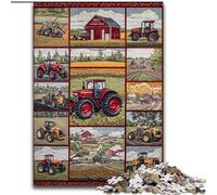 1000 Piece Jigsaw Puzzles Farm Implement Tractor, for Age 14 Years And over Home Decor As A Gift for The Whole Family And Friends (size 26x38cm)
