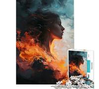 1000 Piece Jigsaw Puzzles- Fiery Silence Difficult And Challenge Enhance Memory Home Decoration Toys for Ages 14 And over (38X26CM)