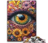 1000 Piece Jigsaw Puzzles Flower Eyes Challenging Game And Family Play for Is Ideal As A Gift for The Whole Family 50x75cm