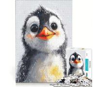 1000 Piece Jigsaw Puzzles Fluffy Penguin Chick, Hands-on Game, Birthday Present, Unique Gifts for Birthday And Christmas 38X26CM