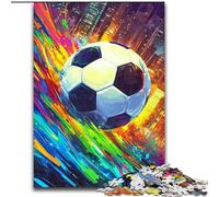 1000 Piece Jigsaw Puzzles Football Sports, Family Game Stress Reliever Difficult Challenge Enhance Love between Couples 26x38cm