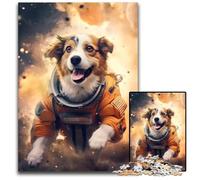 1000 Piece Jigsaw Puzzles for Adults A Dog Floating in Space Jigsaw Puazzles for Adults for Birthdays Holidays Best for Christmas 1000 PCS(38x26cm)