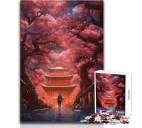 1000 Piece Jigsaw Puzzles for Adults A Walk Among Cherry Trees Educational Game Family Activities Secret Santa Gifts Size 50x75cm