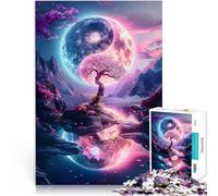1000 Piece Jigsaw Puzzles for Adults A Yin and Yang Landscape Denkspiel eignet sich ideal als Geschenk für die ganze Familie75x50cm
