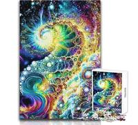1000 Piece Jigsaw Puzzles for Adults Abstract Cosmic Spiral Educational Game Family Activities Secret Santa Gifts Size 50x75cm