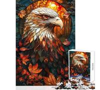 1000 Piece Jigsaw Puzzles for Adults Abstract Eagle Stained Gl Relaxing Games for The Whole Family Anti-Stress Toys Train Your Brain And Hands (50x75cm)