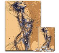 1000 Piece Jigsaw Puzzles for Adults Abstract Female Figure Paper Jigsaw Challenging DIY Brain Teaser Perfect Family Game Or Decorative Gift 1000 PCS(38x26cm)
