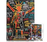 1000 Piece Jigsaw Puzzles for Adults Abstract Liberty Man Art Educational Game Family Activities Secret Santa Gifts Size 38x52cm
