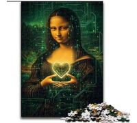 1000 Piece Jigsaw Puzzles for Adults Abstract Mona Lisa, Suitable for People Aged 14 And Above Educational Games Secret Santa Gifts (size 50x75cm)