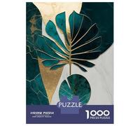 1000 Piece Jigsaw Puzzles for Adults Abstract Tropical Leaf Art Jigsaw Puzzle Anti-Stress Toys Home Decoration Difficult And Challenge 38x26cm/1000pcs