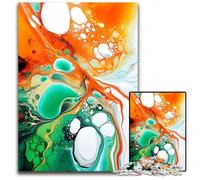 1000 Piece Jigsaw Puzzles for Adults Acrylic Paint Pour Puzzles for Adults Erfect for Home Decor Birthdays Holidays And Gifts 1000 PCS(38x26cm)