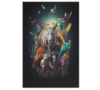 1000 Piece Jigsaw Puzzles for Adults - African Animals - Children Puzzle Recycled Family 78×53cm