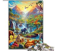 1000 Piece Jigsaw Puzzles for Adults African Animals Puzzle Family Game Night Challenging And Rewarding Visual Experience (size : 26x38cm)