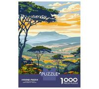 1000 Piece Jigsaw Puzzles for Adults Akagera National Park Rwanda Landscape Adult Puzzles Hands-on Game Stress Reliever Difficult And Challenge 70x50cm/1000pcs
