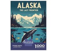 1000 Piece Jigsaw Puzzles for Adults Alaska The Last Frontier Vintage Puzzles for Adults Anti-Stress Toys Analysis And Logic Difficult And Challenge 70x50cm/1000pcs