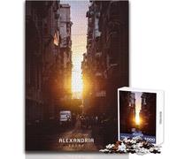 1000 Piece Jigsaw Puzzles for Adults Alexandria Unique Challenge Game Analysis And Logic Birthday Gifts Size 38x26cm