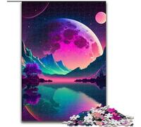 1000 Piece Jigsaw Puzzles for Adults Alien Planet Landscape cardboard Jigsaw Perfect Home Or Office Decor, Ideal size : 26x38cm