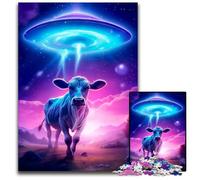1000 Piece Jigsaw Puzzles for Adults Aliens Are Here Wooden Jigsaw Puzzles Brain Challenge Gift Educational Activity for Teenagers 1000 PCS(75x50cm)