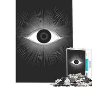 1000 Piece Jigsaw Puzzles for Adults All-Seeing Eye Jigsaw 1000 Pieces Home Decoration Toys Presents for Women Unique Birthday And Xmas Gifts (50x75cm)