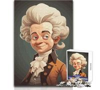 1000 Piece Jigsaw Puzzles for Adults Amadeus Mozart Cartoon Educational Game Family Activities Secret Santa Gifts Size 38x26cm