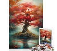 1000 Piece Jigsaw Puzzles for Adults Amazing Big Tree Impossible Game Hand Speed Race Anti-Stress Toys Unique Gifts for Birthday And Christmas (38x52cm)