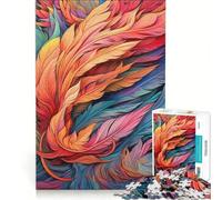 1000 Piece Jigsaw Puzzles for Adults Amazing of Feathers, Relaxing Games, Train Your Brain And Hands, Unique Birthday And Xmas Gifts 38x26cm