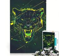 1000 Piece Jigsaw Puzzles for Adults An Angry Panther, Relaxing Games, Train Your Brain And Hands, Unique Birthday And Xmas Gifts 50x75cm