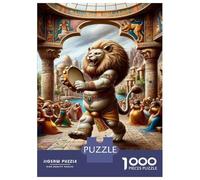 1000 Piece Jigsaw Puzzles for Adults Ancient Egyptian Lion Dance Puzzles for Adults Anti-Stress Toys Analysis And Logic Difficult And Challenge 38x26cm/1000pcs