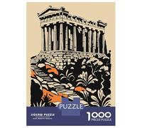 1000 Piece Jigsaw Puzzles for Adults Ancient Greek Temple with Stone Steps Adult Jigsaw Hands-on Game Analysis And Logic Parent-child Interaction 38x26cm/1000pcs