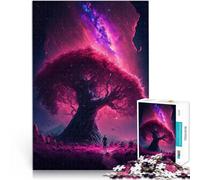 1000 Piece Jigsaw Puzzles For Adults and teenagers Aurora Tree Made of cardboard Suitable for ages 14 and up Family Fun It is ideal as a gift for the whole family。size:26x38cm/10.24x14.96inch