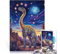 1000 Piece Jigsaw Puzzles For Adults and teenagers Colorful Dinosaur Art Made of cardboard Suitable for ages 14 and up Anti-stress family game difficult challenge Gifts Ideas。size:26x38cm