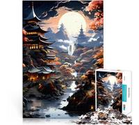 1000 Piece Jigsaw Puzzles For Adults and teenagers “landscape art ” Made of cardboard，Suitable for people aged 14 and above Interesting stress reduction Wish List with Santa Claus。size：26x38cm