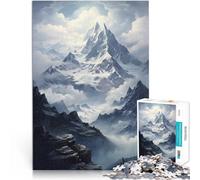 1000 Piece Jigsaw Puzzles For Adults and teenagers “Mountains Art ” Made of cardboard,for age 14+ Intellectual Game As a gift for the whole family and friends。size:38x52cm/14.96x20.47inch