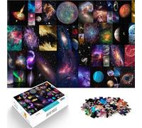 1000 Piece Jigsaw Puzzles For Adults and teenagers Planet mosaic art Made of cardboard Suitable for ages 14 and up Vacation at home: killing time Challenging Game Gifts。size：38x52cm/14.96x20.47inch
