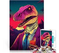 1000 Piece Jigsaw Puzzles For Adults and teenagers “Raptor in Suit” Made of wood,for age 14 years and over Analysis and logic Difficult Hard Gifts for Women Men 。size:50x75cm/14.96x20.47inch