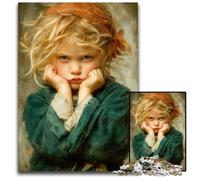 1000 Piece Jigsaw Puzzles for Adults Angry Little Boy Cardboard Puzzles Games Toys Gift, Enhance Love between Couples for Age 14+ 26X38CM