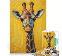 1000 Piece Jigsaw Puzzles for Adults Animal Adorable Giraffe, Practical Game, Improve Memory, Deal As Gifts for The Whole Family 50x75cm